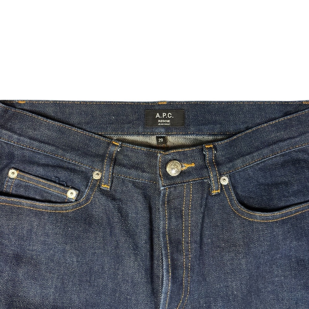 APC Rescue Selvedge Indigo Denim Jeans Size 29x28 - Picture 4 of 8